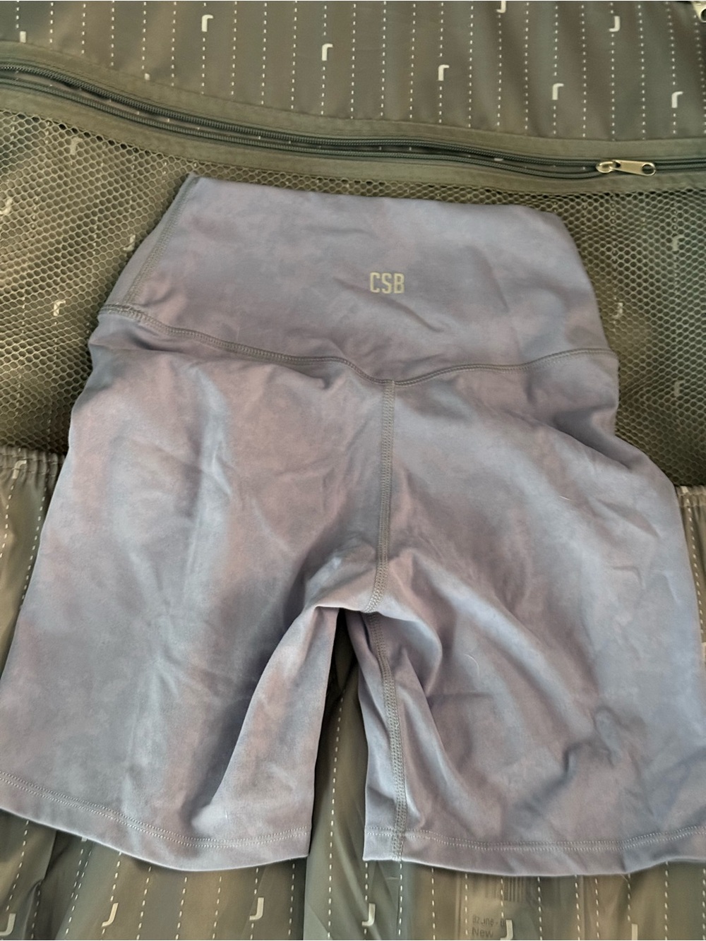 Crop shop boutique fade shorts light blue